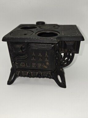 Antique Miniature "Queen" Cast Iron Stove